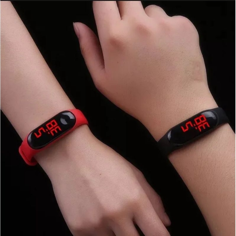 Jam Tangan LED Digital Sport Fashion Pria Wanita Murah Meriah