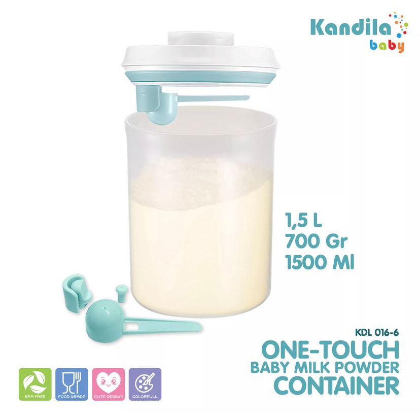 ONE-TOUCH AIR TIGHT BABY MILK POWDER CONTAINER KANDILA (1 Liter/1,5 Liter/ 2 Liter) / KDL016-5 / KDL016-6 / KDL016-7/ tempat susu bubuk / container susu