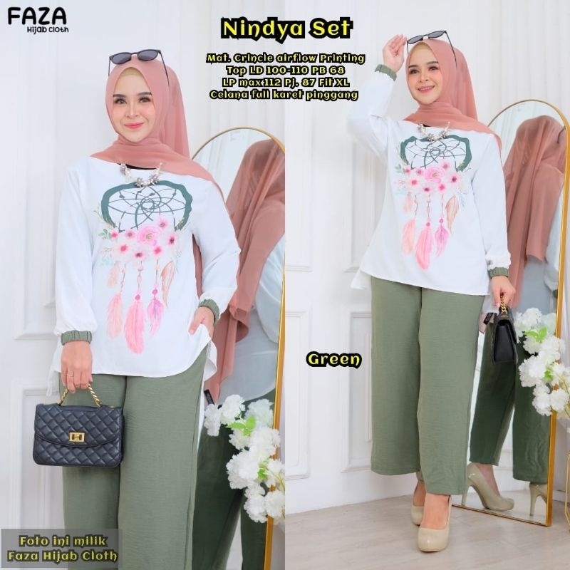 NINDYA setelan wanita fashion solo recommended high quality