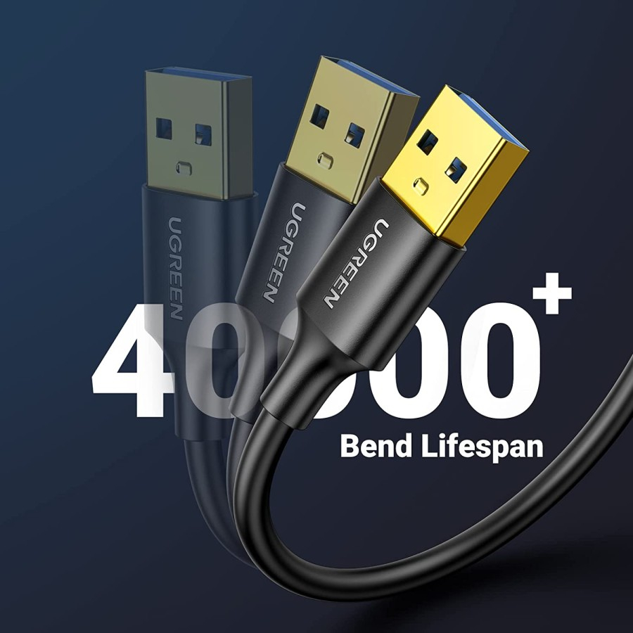 UGREEN Kabel Data USB 3.0 A to A Male untuk Transfer Data Super Speed 5Gbps