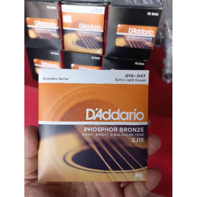 SENAR GITAR D ADDARIO EJ 15 EJ 26 DADDARIO D'ADDARIO ORIGINAL USA AKUSTIK