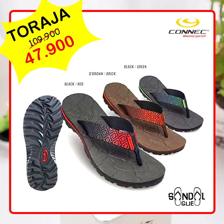 PROMO SANDAL PRIA KEKINIAN CONNEC TORAJA 100% BARU