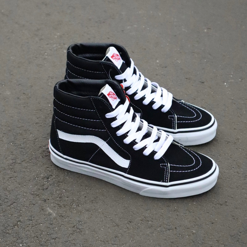 Vans sk8 hi black white classic (Resmi PT NAVYA)