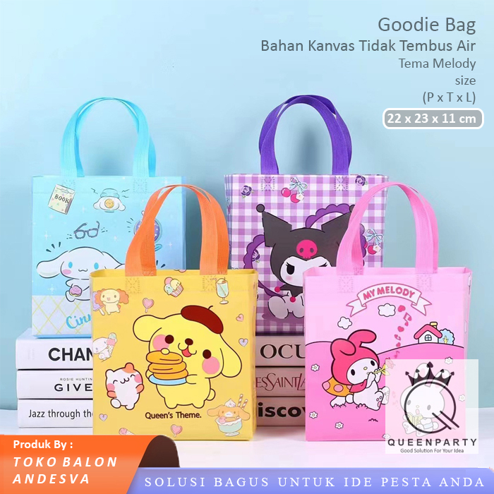 

Tas Souvenir Ulang Tahun Anak / Goodie Bag HBD / Tas Ultah My Melody / tas goodie bag karakter melody