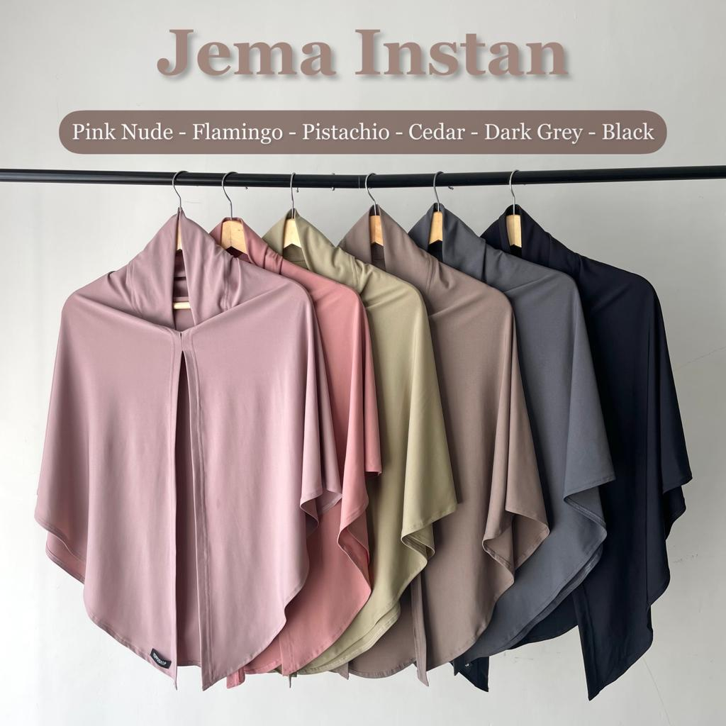 JEMA INSTANT |  Hijab instant kaos stella tanpa pet by Yeppushop