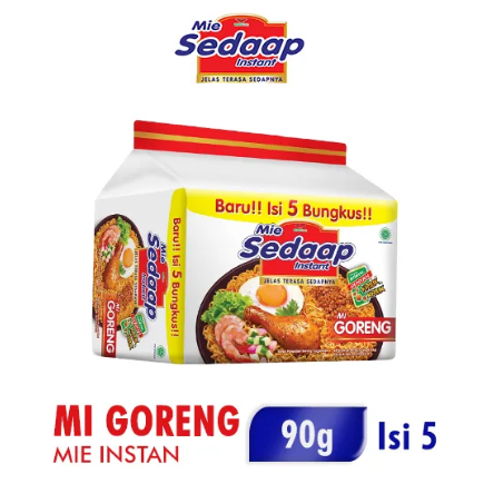 

SEDAP Mie Goreng Makanan Instan [5 pcs x 90 gr]
