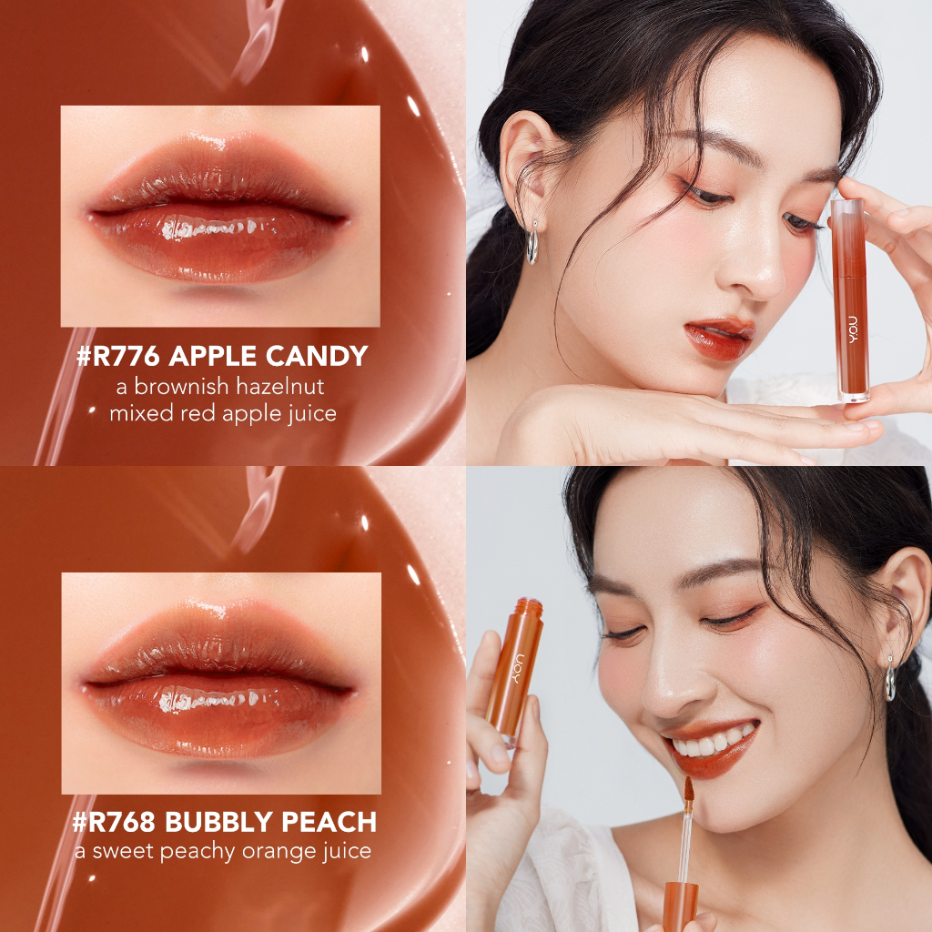 YOU Cloud Touch Juicy Tint Indonesia / 2.5g / Glassy Glowy Lips Hybrid Lip Look &amp; Care With Ceramide / Healthy Glow Natural Lasting Stain Moisturizing Comfort  / Nourishing Melembabkan / R847 R768 R776 R277 / Cosmetic Lipstick Liptint Y.O.U Series Fixing