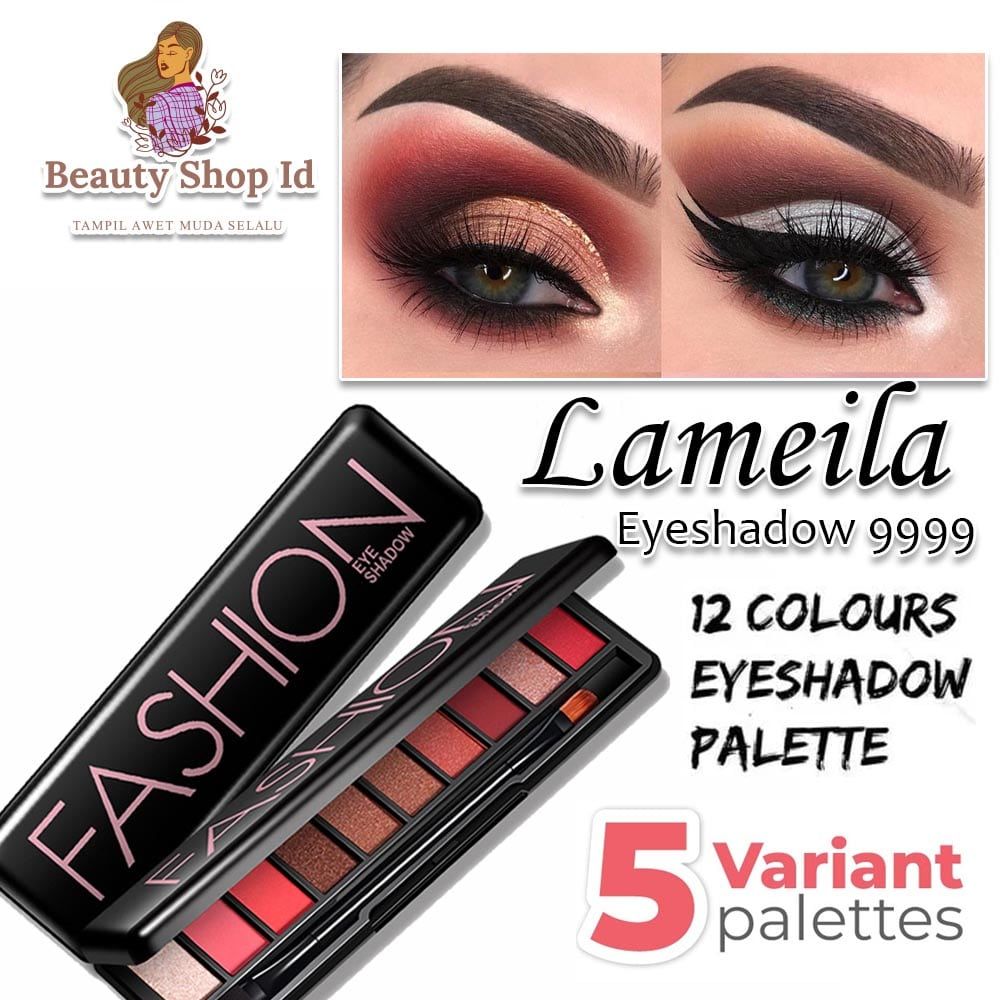 Beauty Jaya - Lameila 9999 Fashion Matte Eyeshadow Pallet Makeup 10 color Cetar Membahana