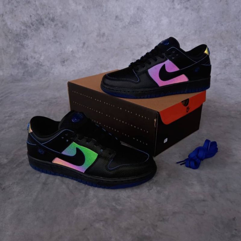 Sepatu N!ke Dunk Low Black Royal