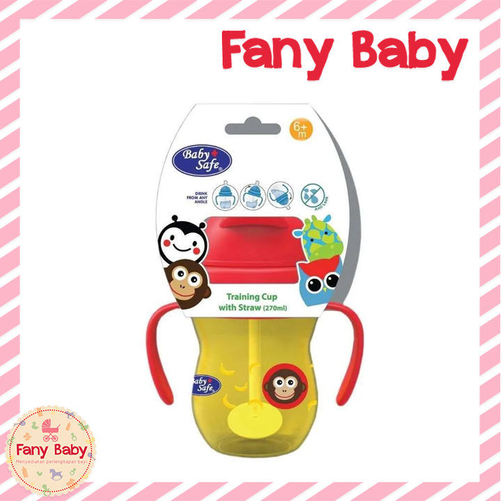 BABY SAFE TRAINING CUP WITH STRAW 270ML