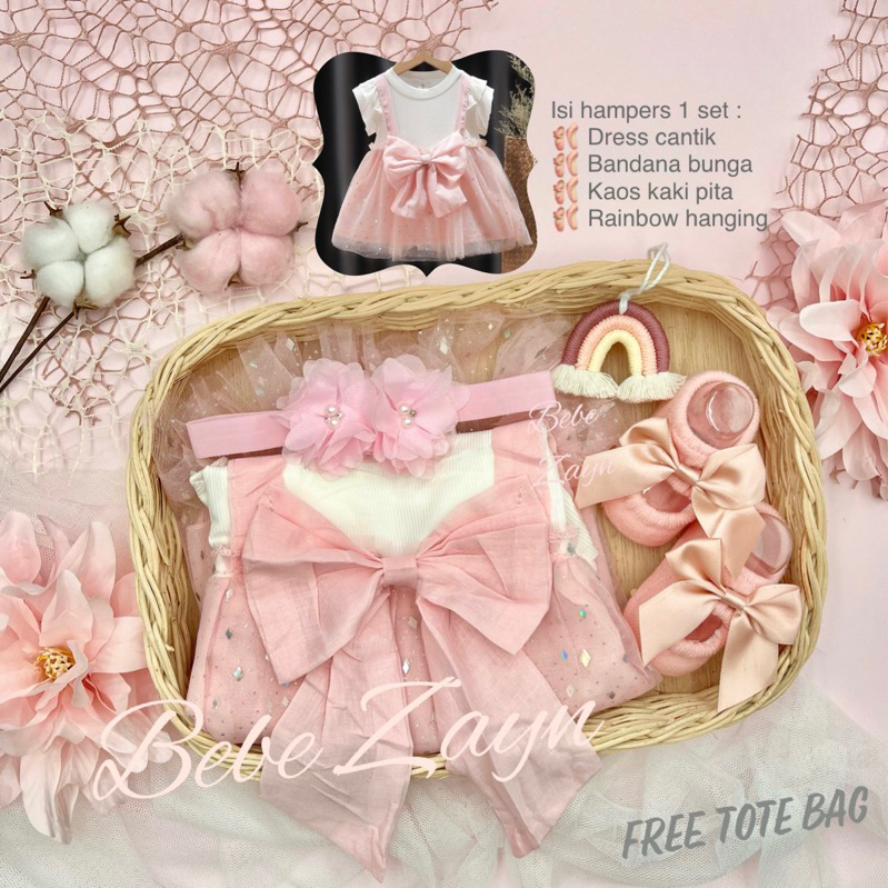 { Bebe Zayn Hampers } Little Princess Series 3-12 bulan | Newborn Baby Gift Set | Hampers Baby | Kado Lahiran Bayi