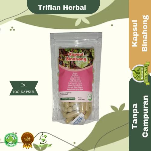 Kapsul Herbal Binahong isi 100 kapsul untuk kesehatan trifian herbal