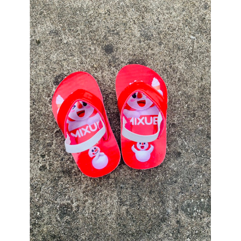 Sandal Anak Baby//Tali Belakang Karakter Mixue