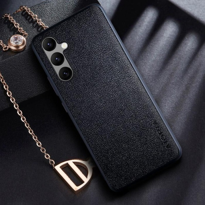 SAMSUNG A25 / A24 / A23 CASE LEATHER CASE AIORIA LEATHER COVER SILICON SOFTCASE