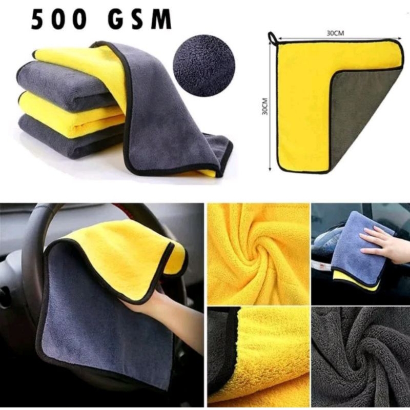 kain lap microfiber 30 cm x 30 cm kain lap cuci mobil cuci motor