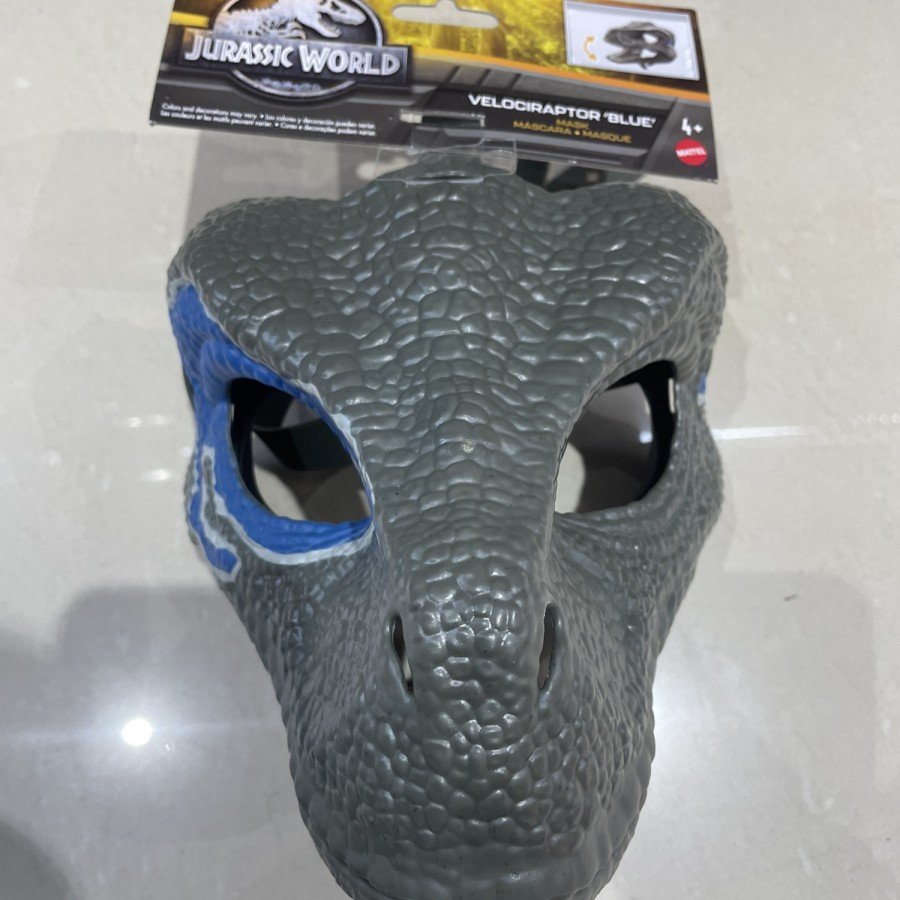 Jurassic World Dino Trackers Velociraptor Blue Mask