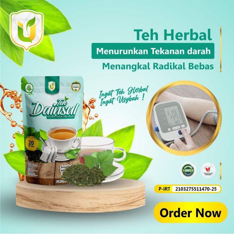 

Teh Celup Daun Insulin Dainsul Usybah Teh Diabet