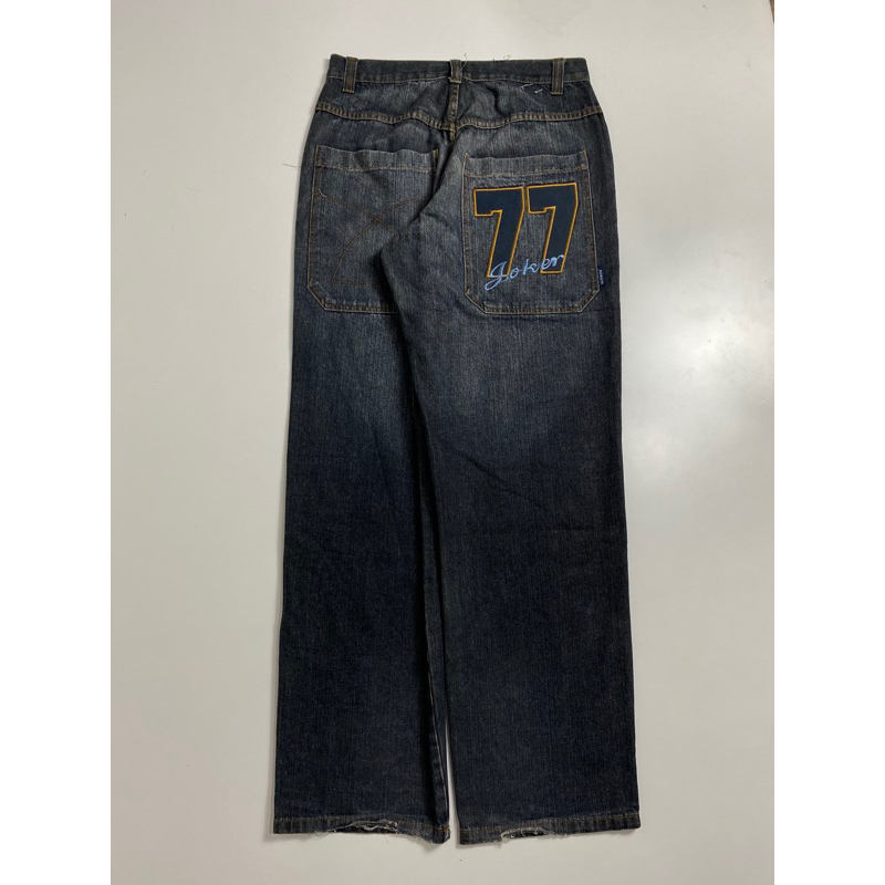 2pcs celana jeans joker 77& bw denim