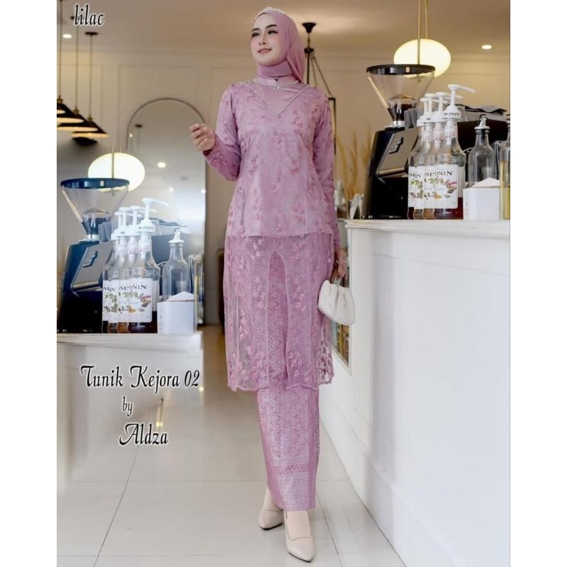 Set Rok Kebaya Tunik Kejora Tile Payet Mutiara| Set Kebaya wisuda| Kebaya Kondangan| Kebaya Modern| Stelan Kebaya Wanita| Kebaya Pesta| Tunik| Kebaya Seragaman Keluarga| Set Rok Terbaru