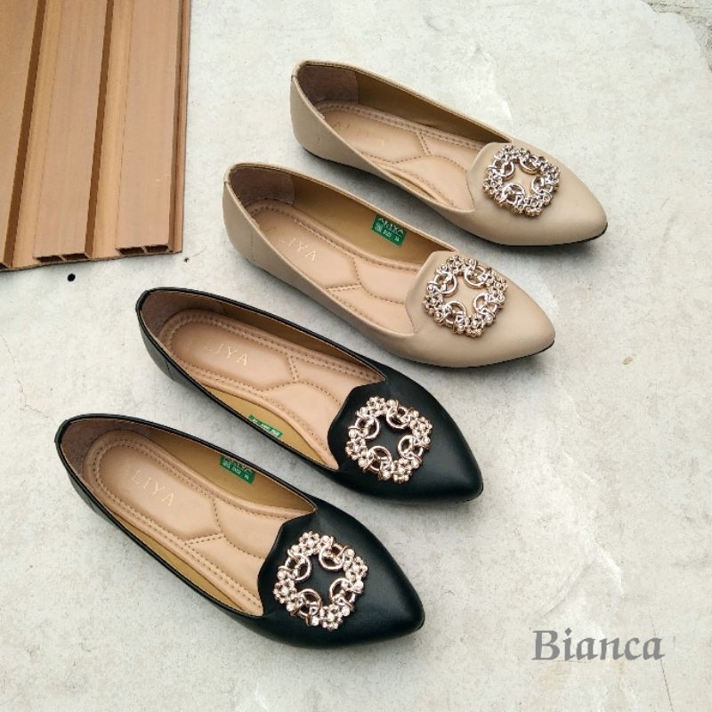 Aliyashoes Sepatu Flat Wanita Bianca