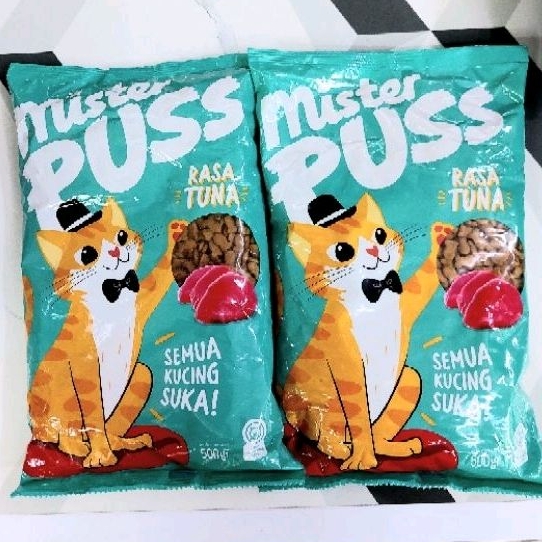 MISTER PUSS 500GR | Makanan Kucing Adult/Kitten | Cat Food Ekonomis