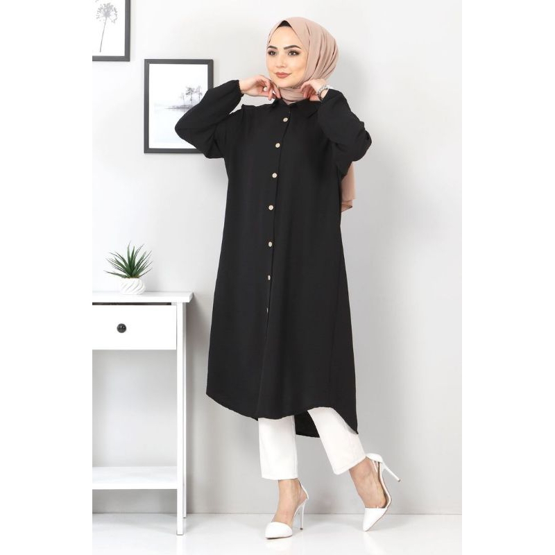 Tunik kemeja MOHANA crinkle airflow premium