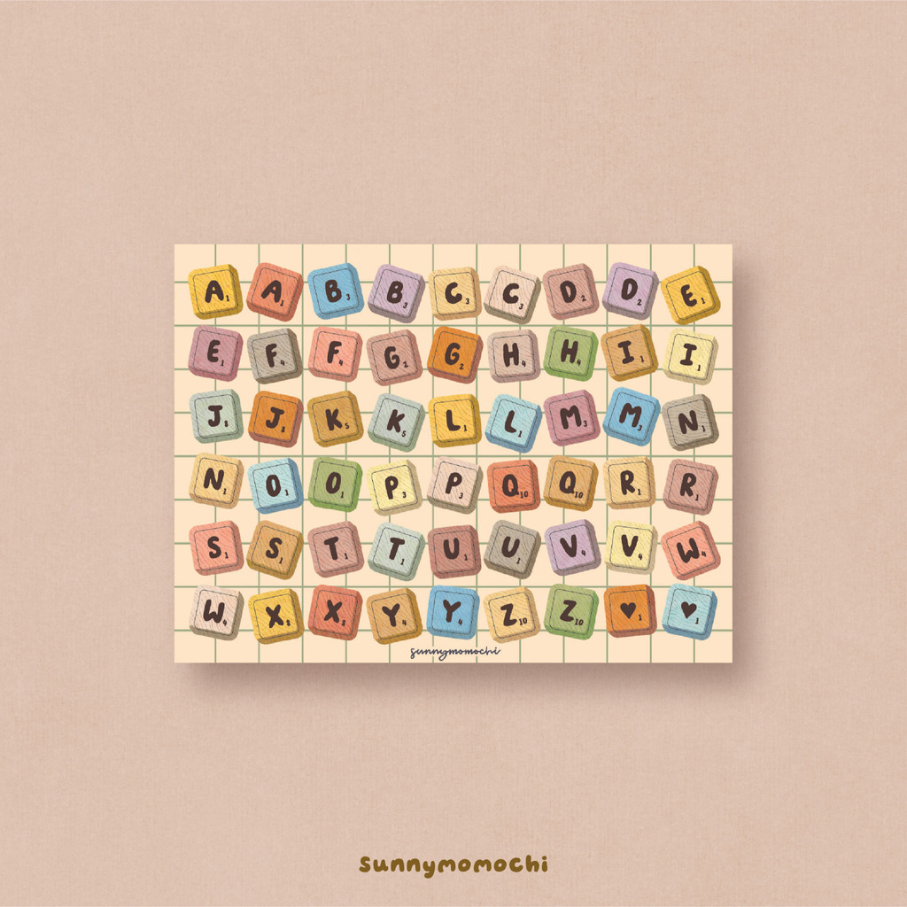 

Scrabble Words Sticker | sunnymomochi