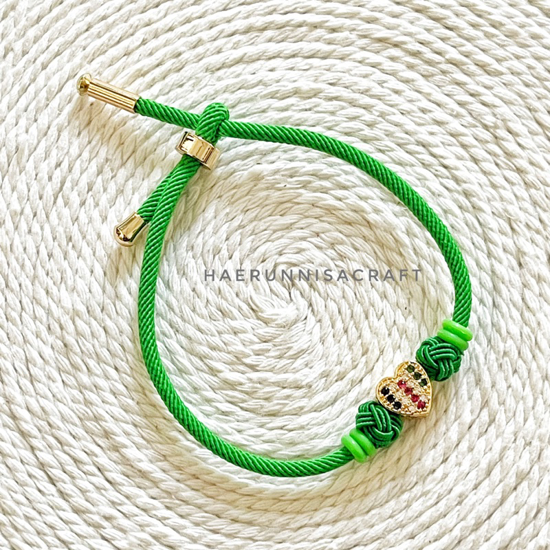 Gelang Love Rainbow Tali Serut Hongkong Pandora Emas Inport