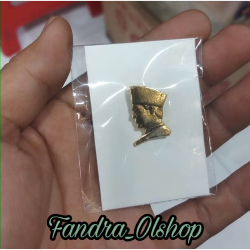 PIN LOGO Bpk. SOEKARNO / PIN Bpk. SOEKARNO / PIN SOEKARNO Kuningan Sepuh Emas. Kualitas Terbaik 