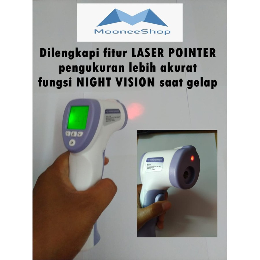 Termometer Digital Infrared Gun Thermometer Non Contact Thermo Termo Tembak Original