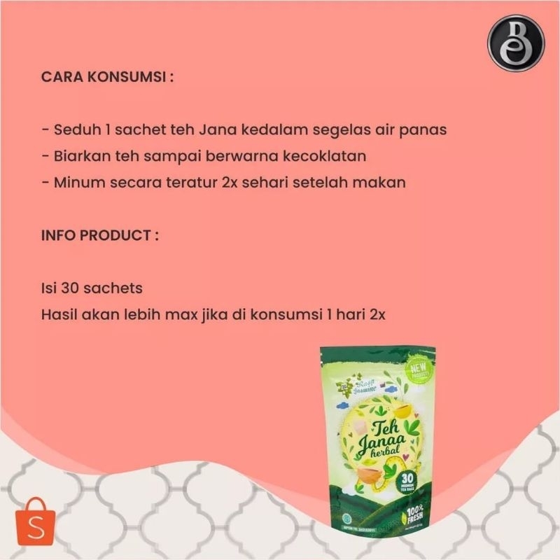 [READY STOK] Teh Janaa Teh Janna Teh Janah Janaah Tea Jana Janaa Teh Herbal Pelangsing Alami Aman BPOM Asli ORIGINAL Obat Penurun Berat Badan Tea Herbal Detox Asli