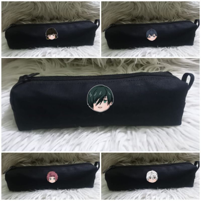 

kotak pensil kanvas clasic bluelock tepak isagi nagi bachira sae itoshi rin tempat alat tulis pencil case blue lock tempat pinsil