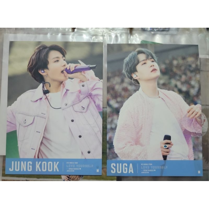BTS Jungkook Suga Yoongi Official Speak Yourself SYS Japan Postcard