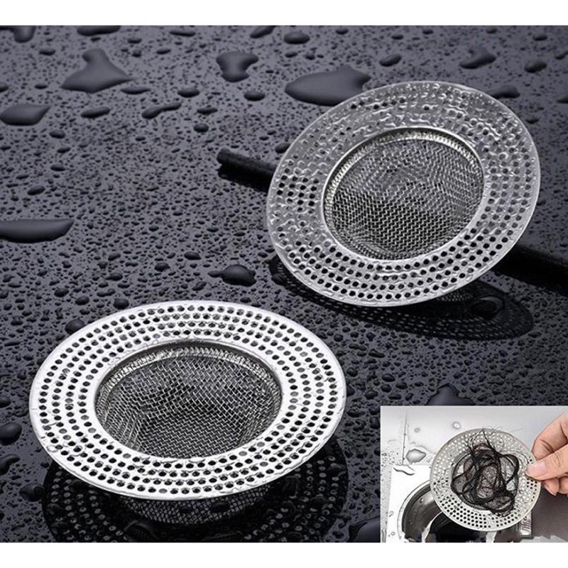 MJ88 Saringan Air Kamar Mandi Stainless Sink Filter Strainer Wastafel/Saringan Penutup Wastafel Bahan Stainless/Saringan Air Tempat Cuci Piring Stainless Steel Filter Strainer/Penutup Penyumbat Lubang Saringan Wastafel Stainless Steel Super Murah