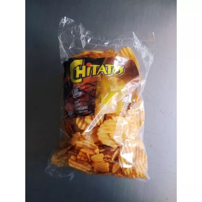 

Chitato keripik Kentang snack kiloan Branded Cemilan Makanan Ringan 250gr Griya Snack