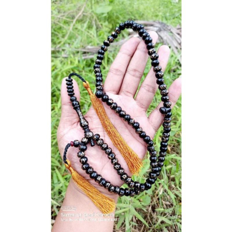 tasbih asmaul husna isi 99 kayu wali tasbeh kayu gaharu wangi asli kalimantan cendana asli 100% kokk