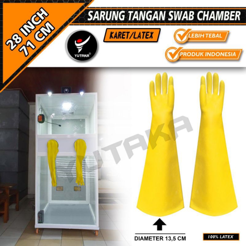 SARUNG TANGAN KARET YUTAKA sandblasting 28 kuning