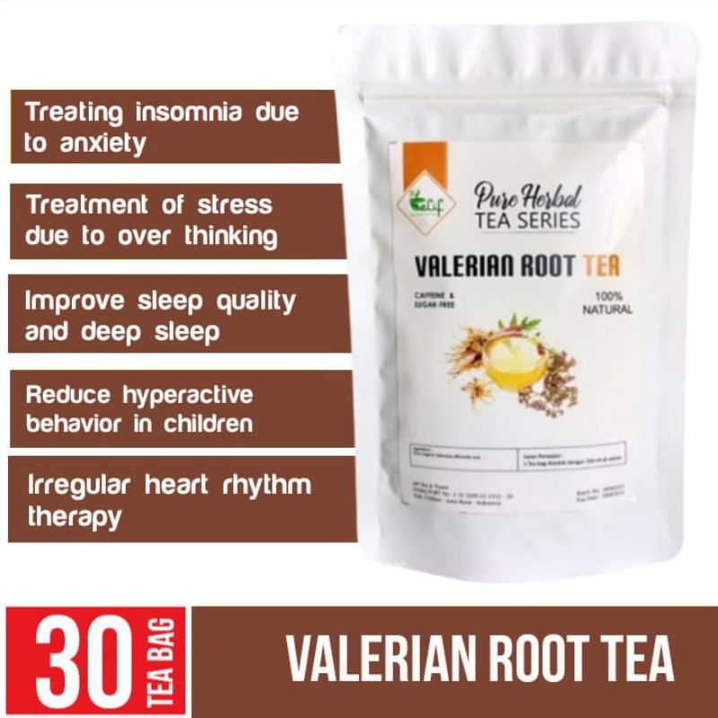 

ELIF TEA AND TISANE Valerian Root Tea : Valeriana officinalis root (30 Tea Bag)