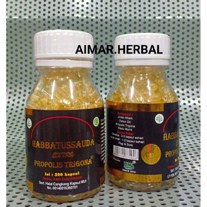 UMS 200 HABBATUSSAUDA EXTRA PROPOLIS TRIGONA 200KAPSUL UMS | HABBATUSSAUDA ORIGINAL