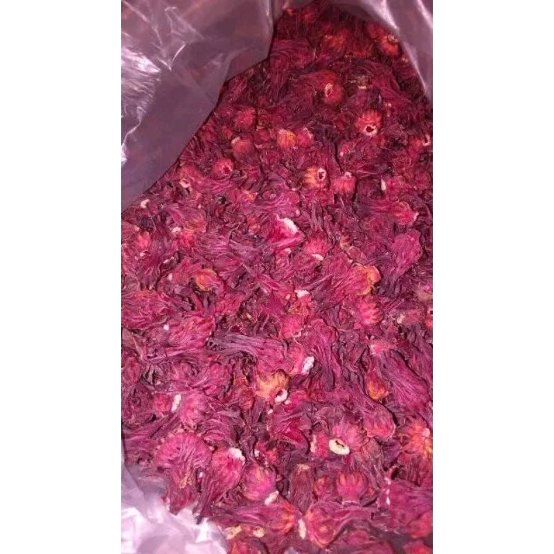 Teh Bunga Rosella Merah Kering Grosir Rosela Merah 100 Gram kualitas bagus Kering