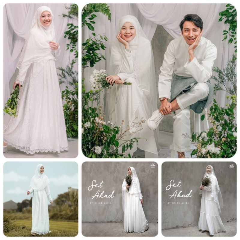 BAJU AKAD NIKAH GAMIS DAN KOKO SYAR'I BY HIJAB ALILA