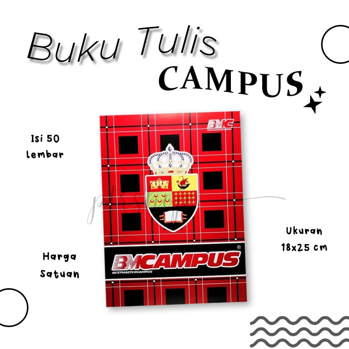 

[1 PAK] BUKU TULIS CAMPUS / BUKU TULIS SEKOLAH KAMPUS ISI 50 LEMBAR