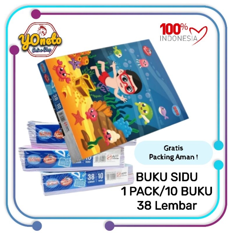 

BUKU TULIS SIDU 38 (1PACK 10 BUKU)