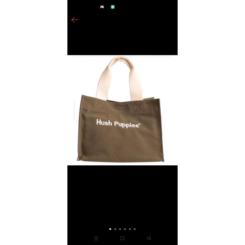 tas kanvas hush puppies