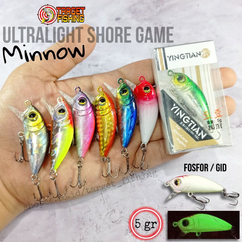 Minnow Ultralight WOBBLERS 4,5cm 5gr Shore Game - Umpan Casting UL