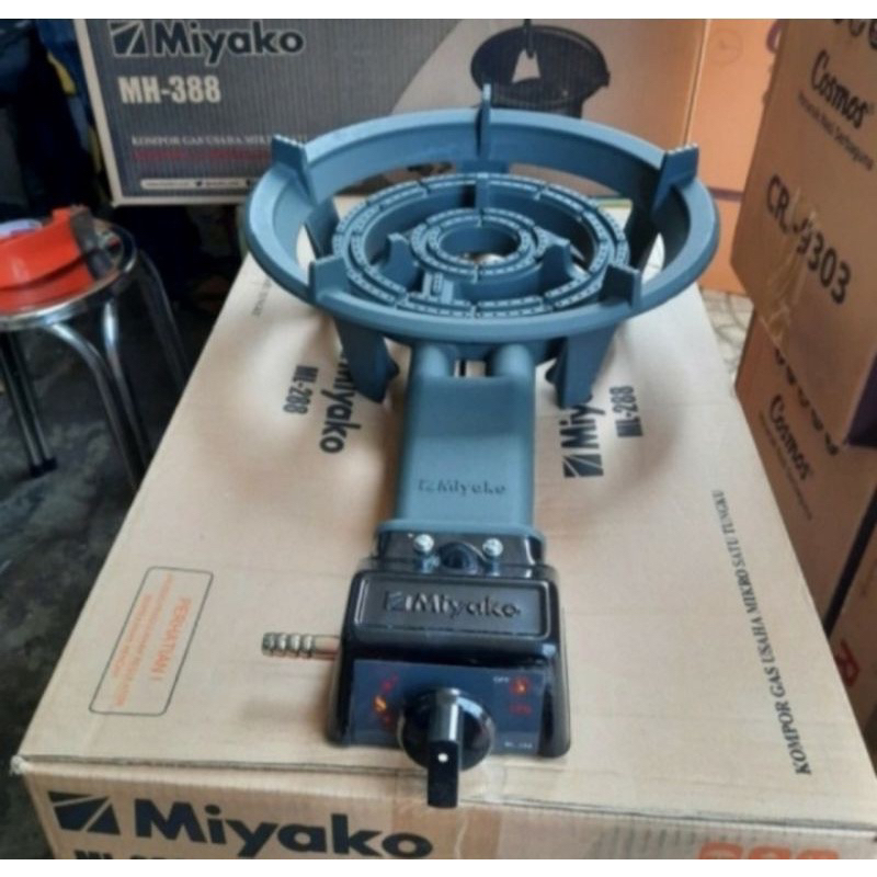 Kompor gas cor mawar Miyako ML-286 Api besar 1 tungku. untuk rumah makan, catering dll