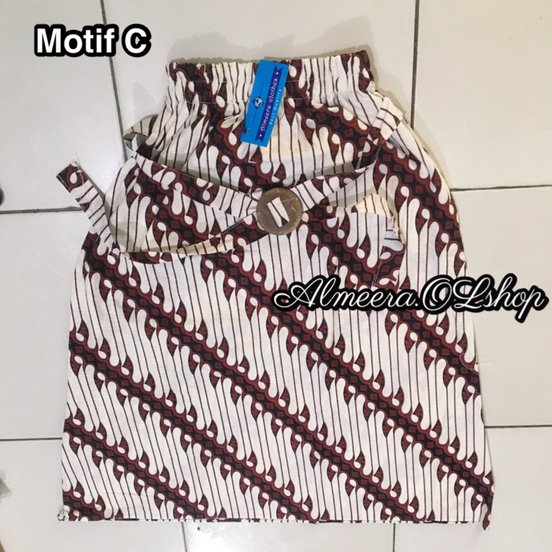 rok anak rok klok batik motif klasik rok pias lebar bawah