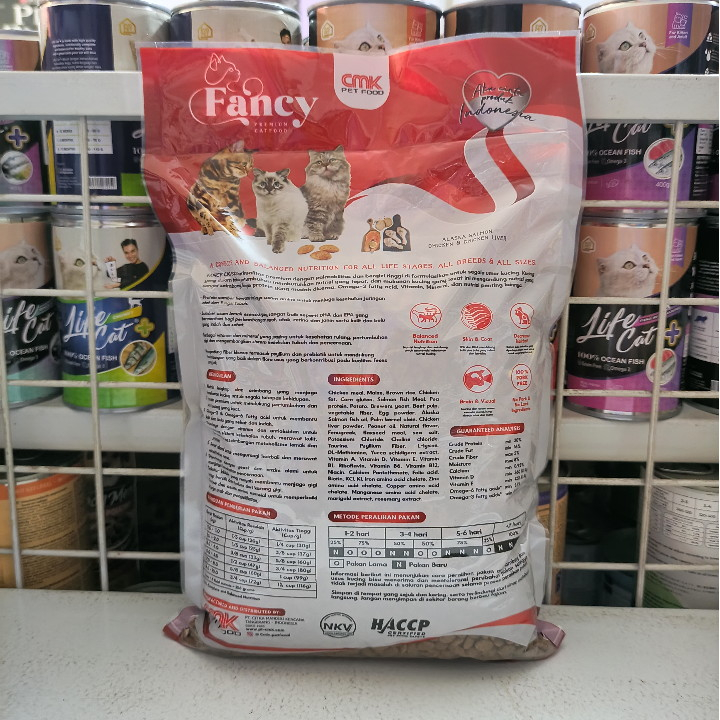 ( 5 PCS ) Makanan Kucing Fancy Premium All Stages Kemasan 800G Cat Food