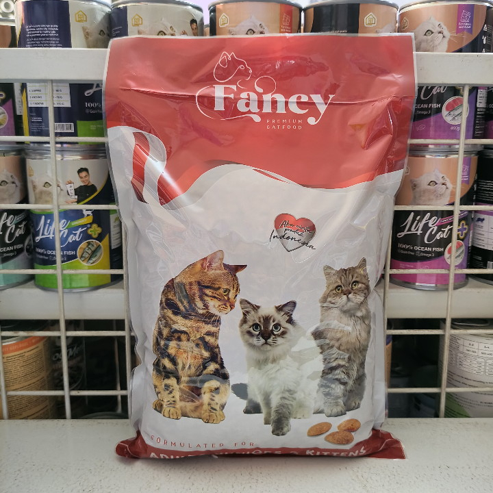 EXPEDISI ( 10 PCS ) Makanan Kucing Fancy Premium All Stages Kemasan 800G Cat Food