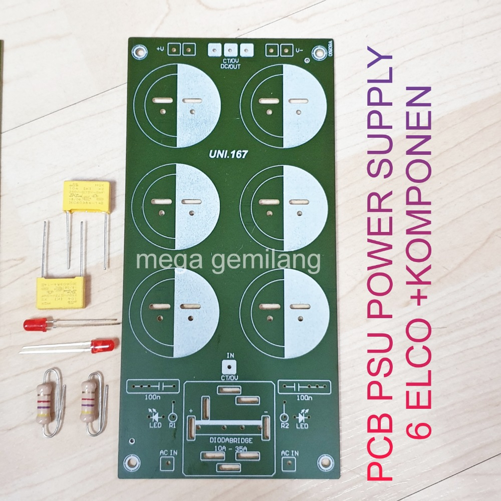 PCB Power Supply 6 elco